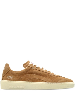 DSQUARED2 calf suede lace-up trainers - Brown