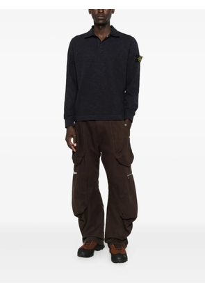 Stone Island badge-detail polo shirt - Blue