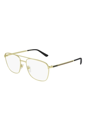Gucci Eyewear pilot-frame two-tone glasses - Gold