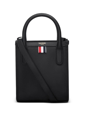 Thom Browne vertical leather tote bag - Black