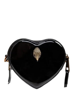 Kurt Geiger London Shoreditch Heart patent-leather mini bag - Black