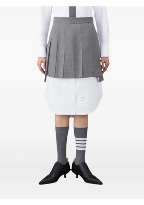 Thom Browne pleated mini skirt - Grey