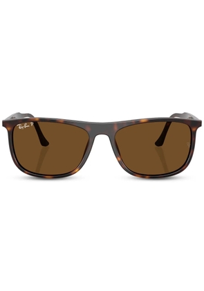 Ray-Ban logo-lettering sunglasses - Brown