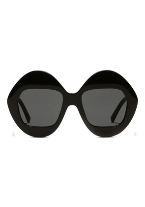 Dolce & Gabbana Eyewear logo-plaque sunglasses - Black