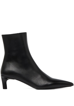 Marsèll Aculeo Basalt pointed-toe kitten-heel boots - Black