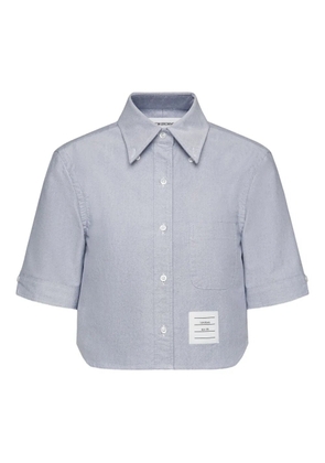 Thom Browne oxford short-sleeve shirt - Blue