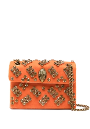 Kurt Geiger London Kensington velvet shoulder bag - Orange