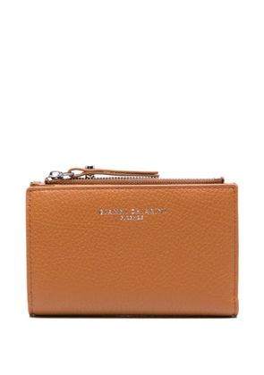 GIANNI CHIARINI grained-leather zip wallet - Brown