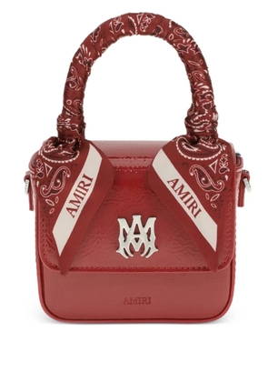 AMIRI nano MA scarf-detail mini bag - Red