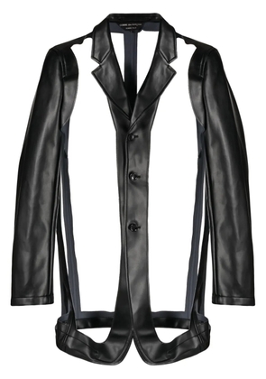 Comme des Garçons Homme Plus cut-out single-breasted blazer - Black