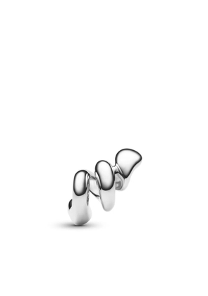 Maria Black Coil Crawler earring - Silver