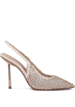 Le Silla Gilda embellished slingback pumps - Neutrals