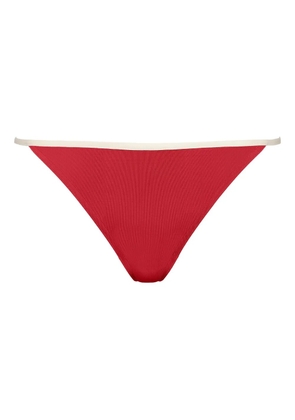 ERES Pat contrast-trimmed bikini bottoms - Red