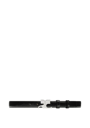 Courrèges buckle leather belt - Black