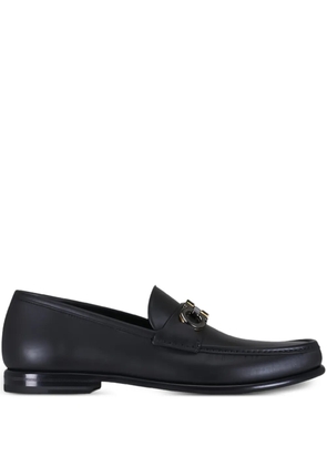 Ferragamo Gancini-detail loafers - Black