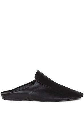 DRIES VAN NOTEN paneled leather mules - Black