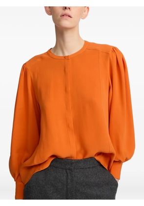 Yves Salomon puff-sleeve shirt - Orange