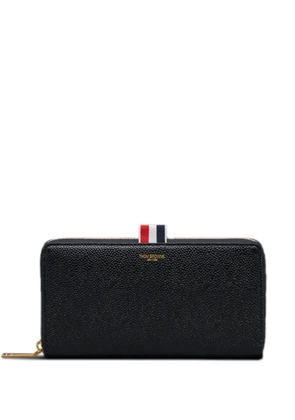 Thom Browne pebble-grain zip-around wallet - Black