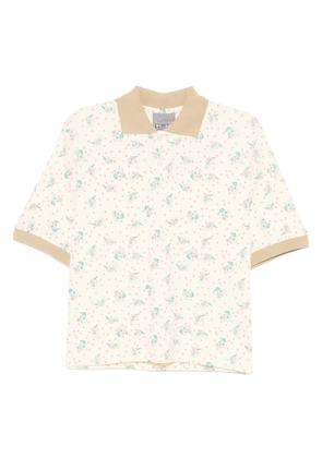 Ashley Williams bunny-print polo shirt - Neutrals