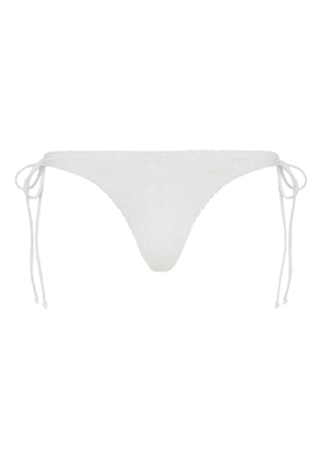Bond-eye SERENITY textured bikini bottoms - White