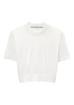 Alexander Wang short-sleeved cropped top - White