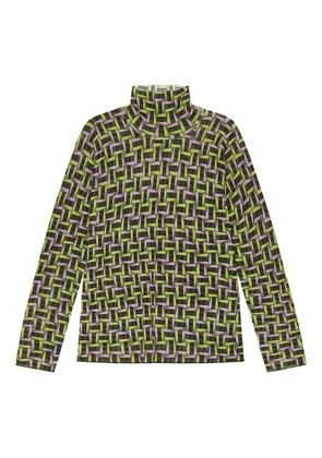MALIPARMI printed roll-neck sweater - Green