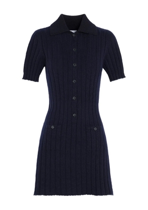 Barrie ribbed midi dress - Blue