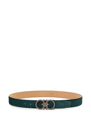 Ferragamo Gancini suede belt - Green
