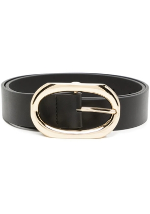 ANINE BING Signature Link calf-leather belt - Black