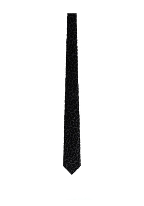 FURSAC leopard-pattern cotton tie - Black
