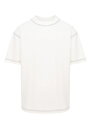 HAMZA Khan stitch-detail T-shirt - White