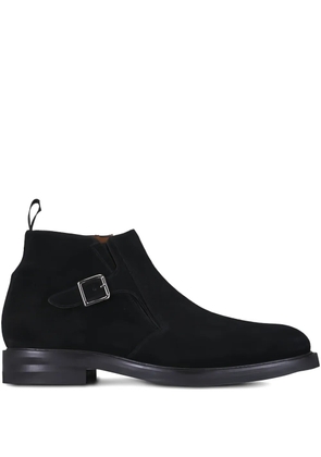 Ron White buckle suede boots - Black