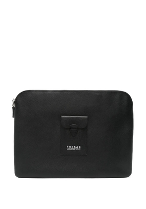 FURSAC leather laptop bag - Black