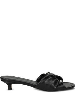 Kennel & Schmenger knotted leather heeled sandals - Black