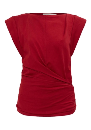 ISABEL MARANT Maisan draped top - Red