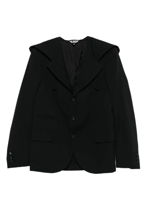 Black Comme Des Garçons hooded jacket