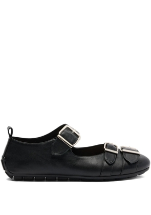 Simone Rocha double-buckle ballet flats - Black