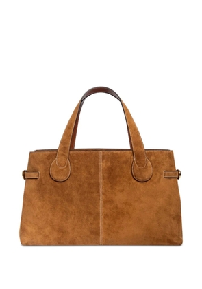 STAUD Piper suede tote bag - Brown
