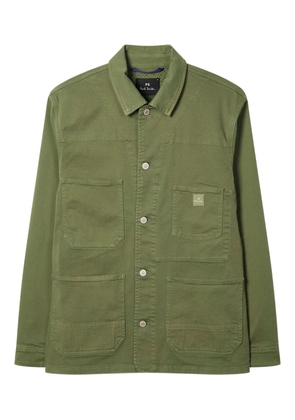 PS Paul Smith logo-patch shirt jacket - Green