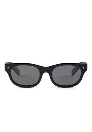 Prada Eyewear polarised crystal lenses frame sunglasses - Black