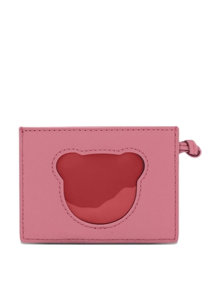 Furla bear-cutout card holder - Pink