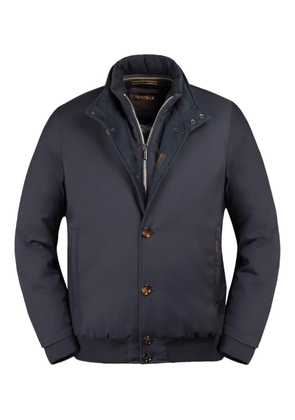 Moorer JANOS-PUM button zip jacket - Blue