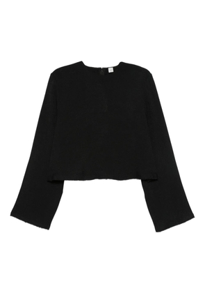 TOTEME raw-hem blouse - Black
