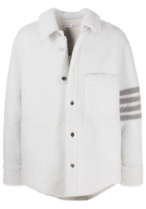 Thom Browne 4-Bar shearling jacket - White