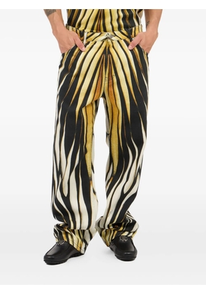 Roberto Cavalli flame-print trousers - Black