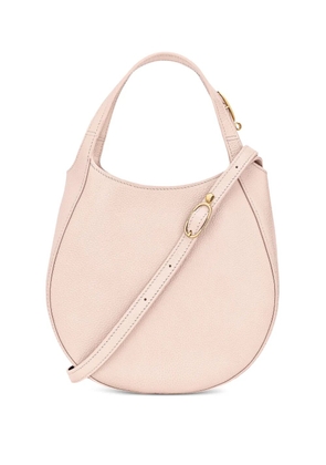 Longchamp small Le Foulonné grained-leather tote bag - Neutrals