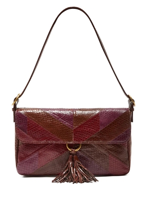 MALIPARMI patchwork tassel shoulder bag - Red