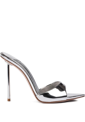 Le Silla 80mm Bella metallic sandals - Silver