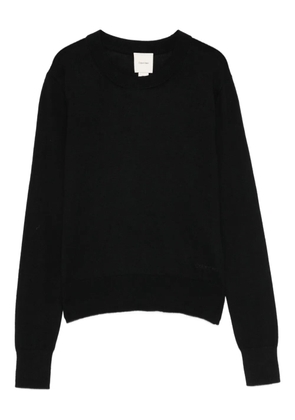 Calvin Klein logo-embroidered sweater - Black