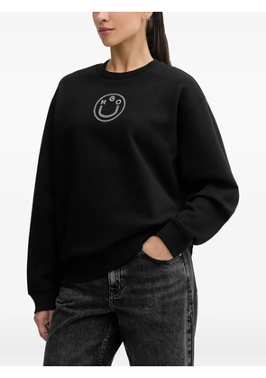 HUGO rhinestone-embellished sweatshirt - Black